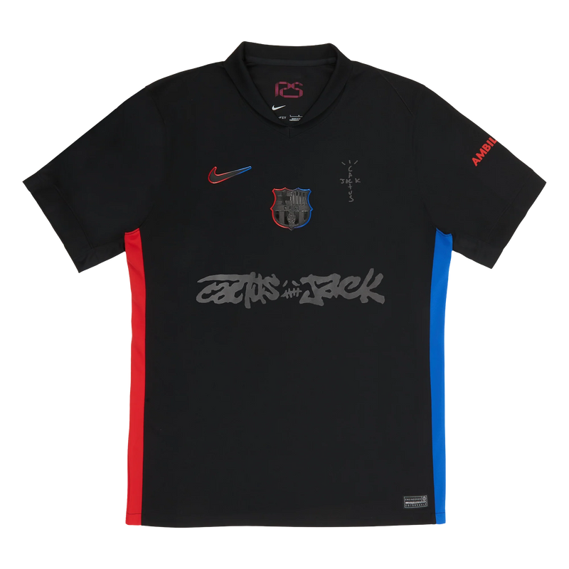 CAMISA DO FC BARCELONA 2024/25 JOGO TEMPORADA X CACTUS JACK