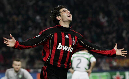 Camisa Retrô adidas Milan 2007 home - Kaká 22